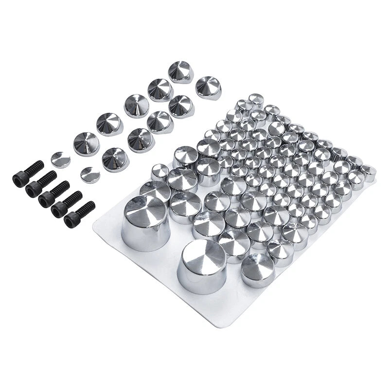 Chrome Topper Bolt Cap Cover for Harley Softail Fatboy Twin Cam (2007–2013)