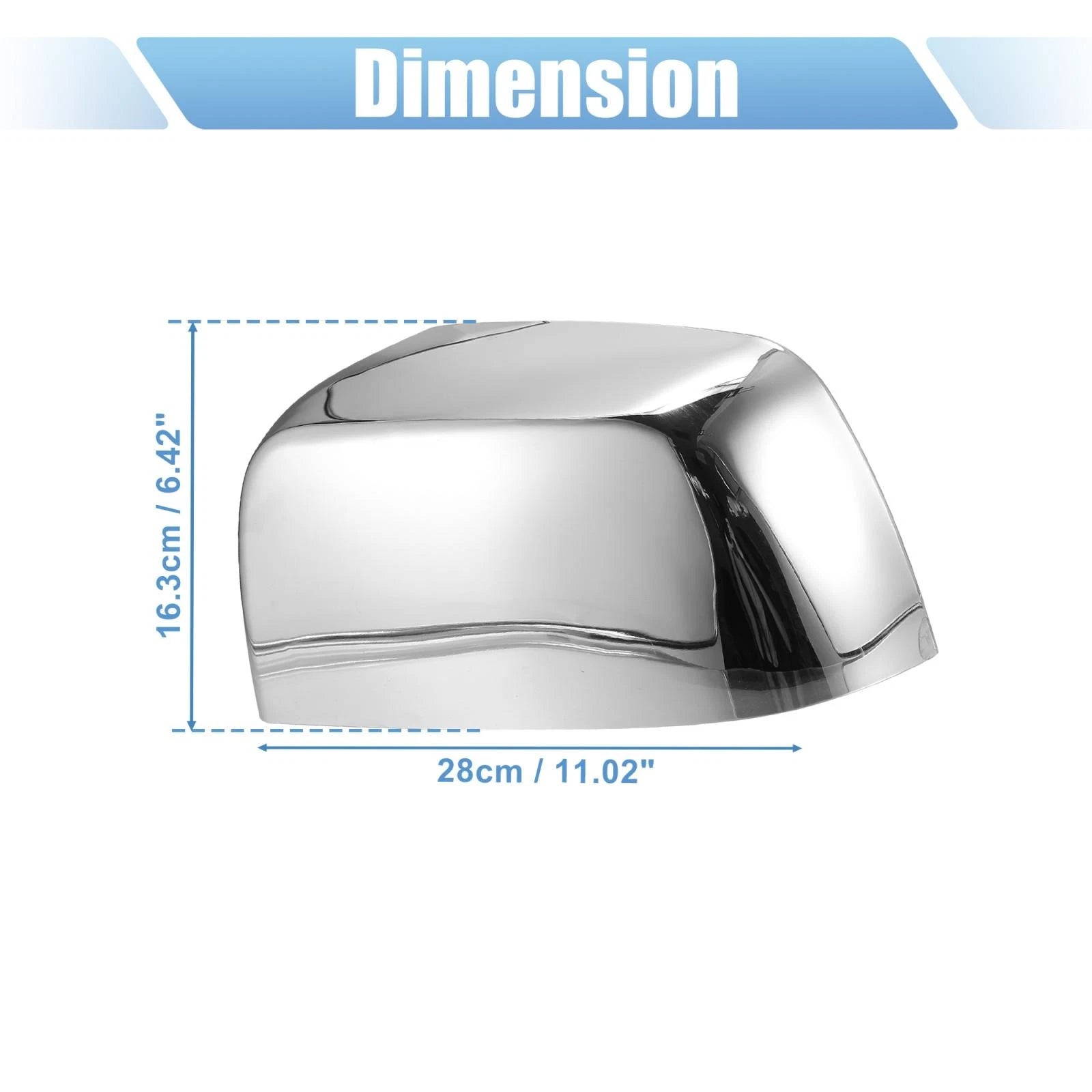 Pair Outer Chrome Mirror Cover Caps for Chevrolet Colorado (2015–2021)