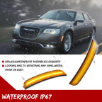 Amber LED Front Side Marker Lights for Chrysler 300 (2015–Present)