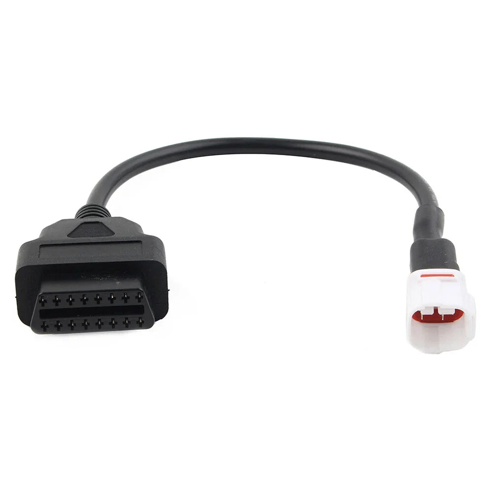 4 Pin to OBD2 Diagnostic Tool Code Reader Adapter Cable for Yamaha Motorcycle