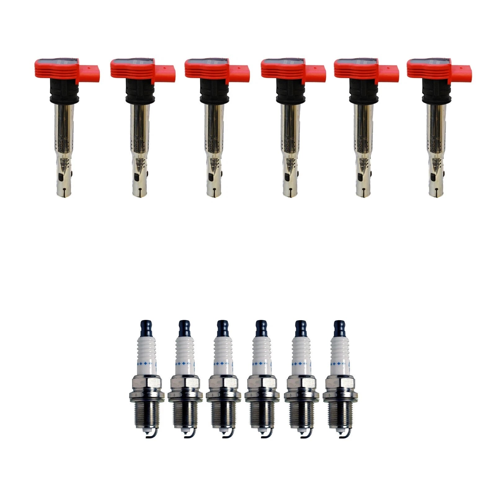 Set of 6 Denso Ignition Coils for (Double Platinum, Gap 0.044)