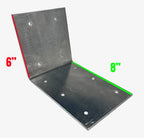 Set of 10 Aluminum 15 Degree Predrilled Corner Bracket Mounts for