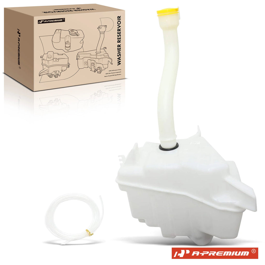 Windshield Washer Reservoir with Cap, Pump & Sensor for Subaru Outback 