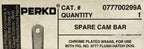 Spare Cam Bar for Perko 0777 Flush Hatch Dog (077700299A) - Chrome Plated Brass