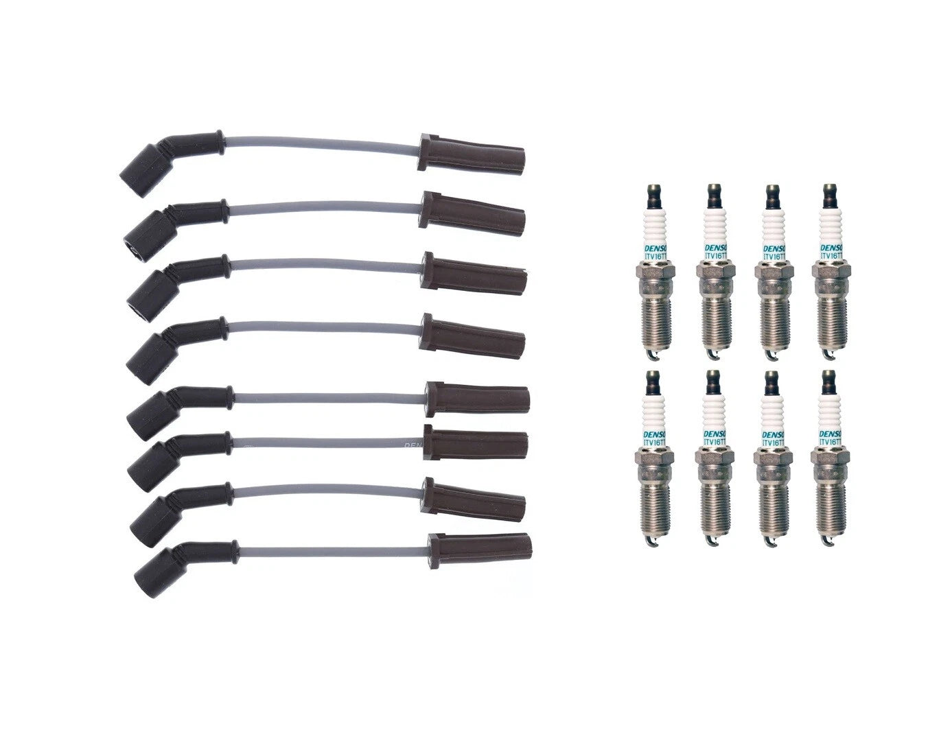 Denso Wire Set & 8 Iridium TT Spark Plugs for Chevy GMC 6.2L 5.3L V8 (2010–2023)