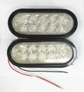 2X 6" Oval 10 LED Trailer Reverse Backup Light for (24027)