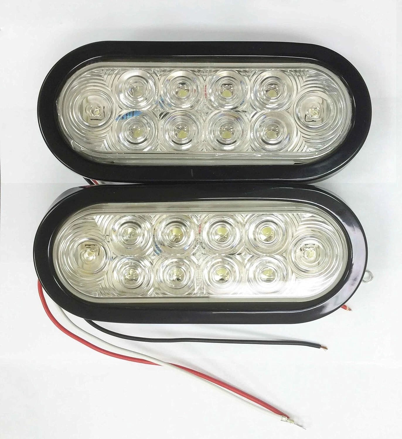 2X 6" Oval 10 LED Trailer Reverse Backup Light for (24027)