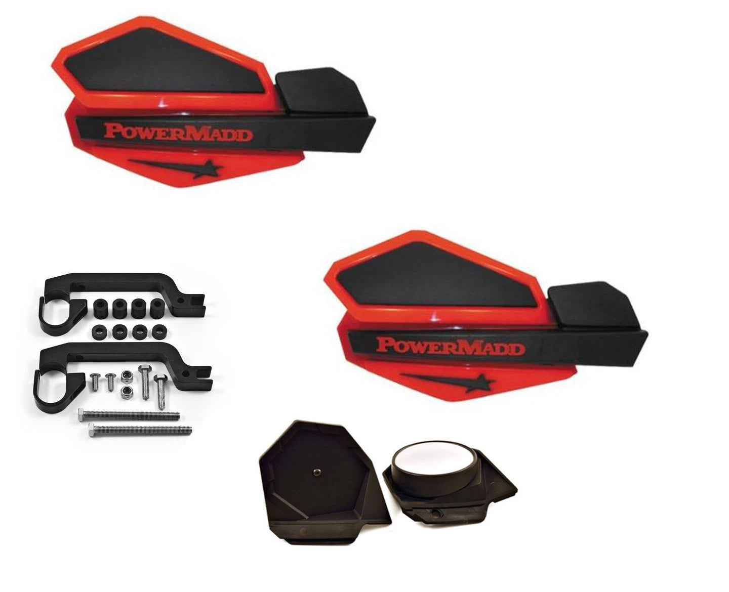 Powermadd Star Series Handguard Guards Mirror Mount Kit for LTZ 250 400 (2004–2023)