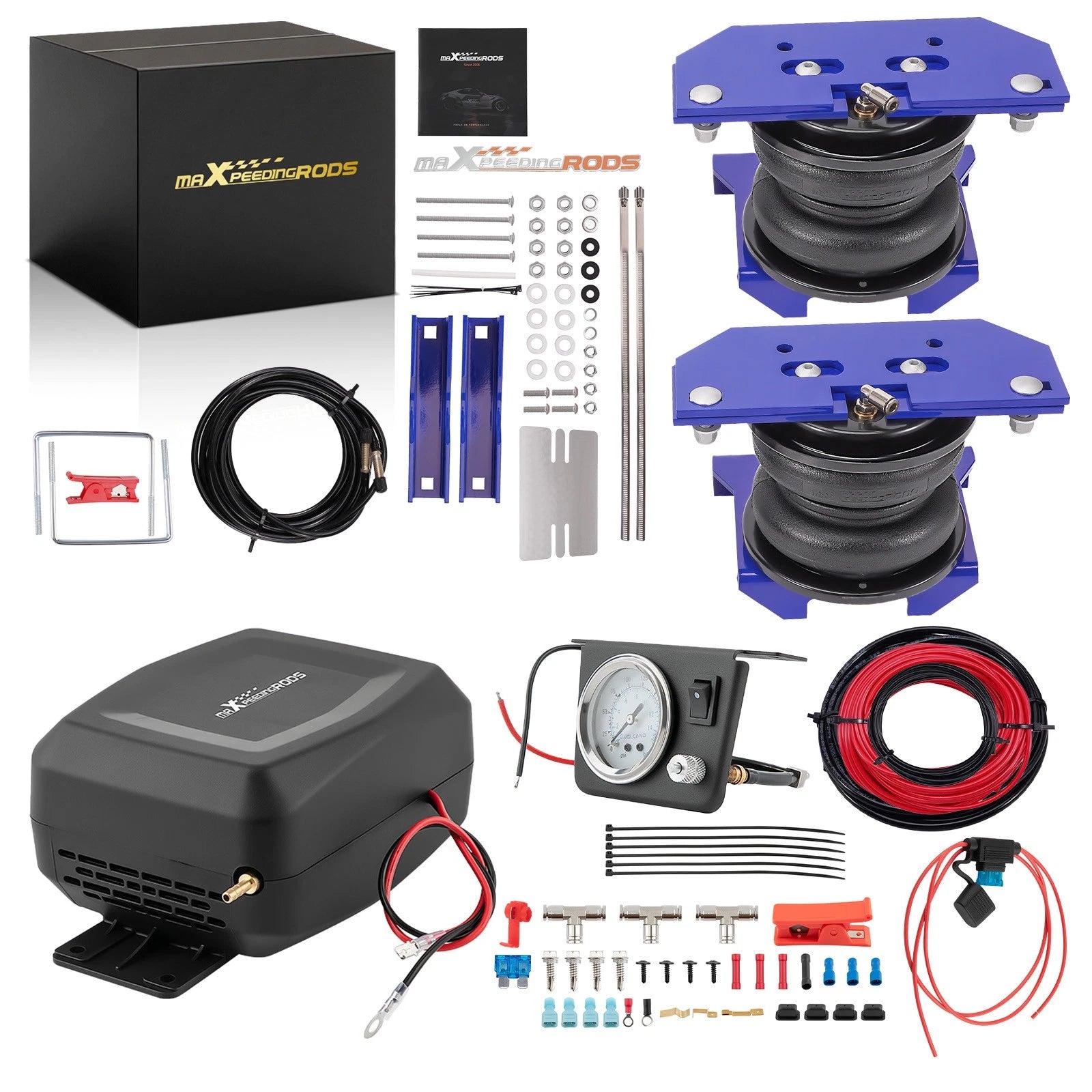 Air Helper Spring Kit + Controller for Ram 2500 3500 RWD (2011–2013)