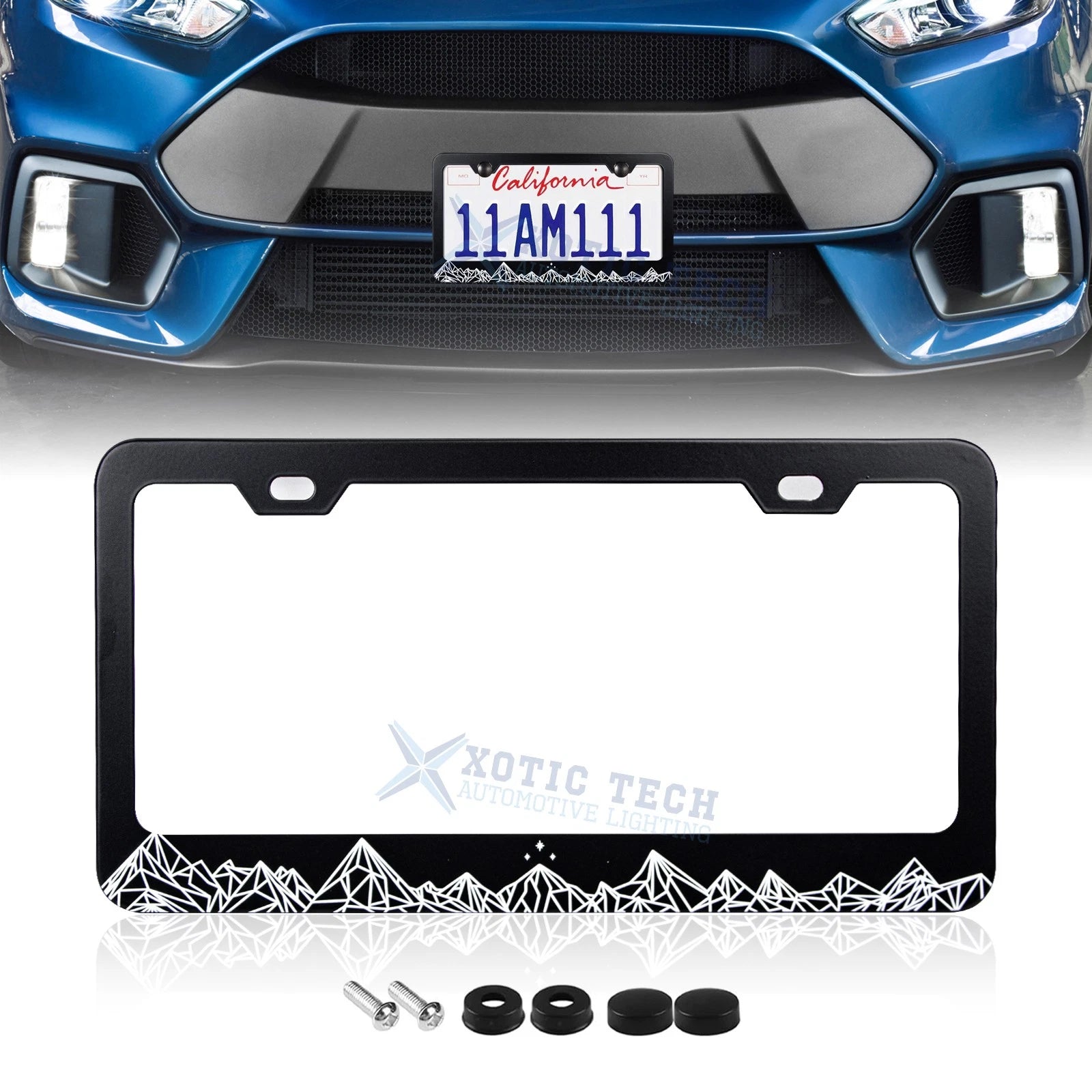 Universal License Plate Frame for Mountain (Stainless Steel) (2020–2025)