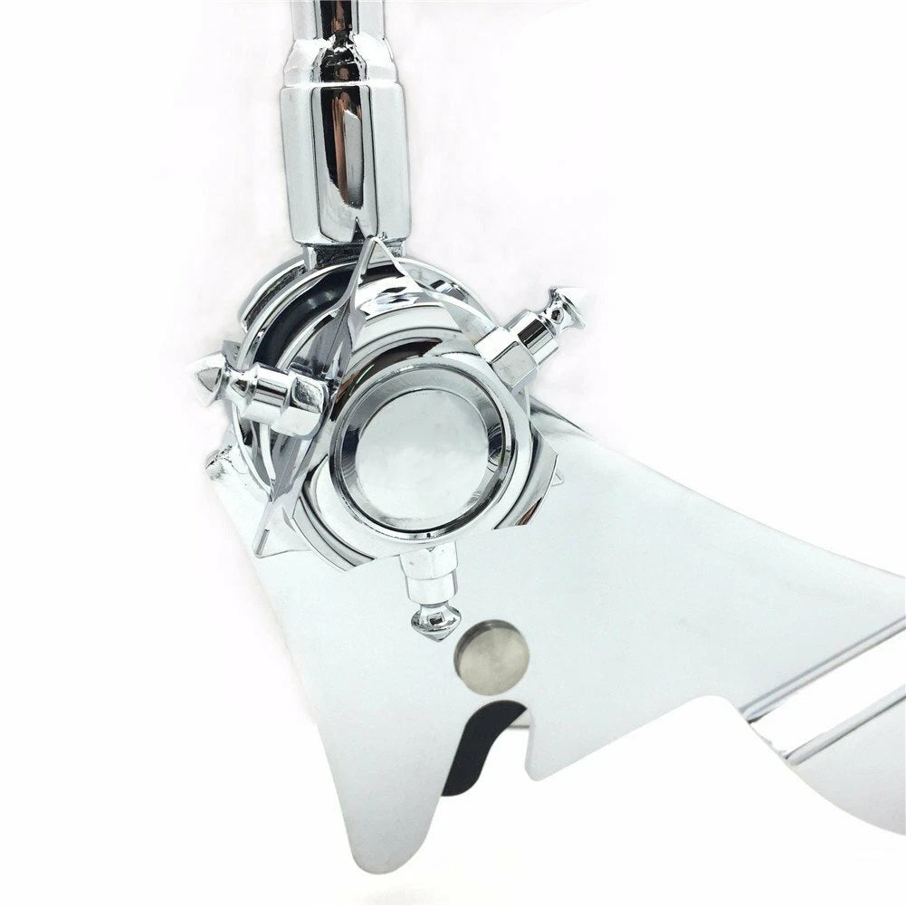 Adjustable Skull Backrest Sissy Bar w/ Pad for Harley FLHR FLHX (2007–2015) Chrome