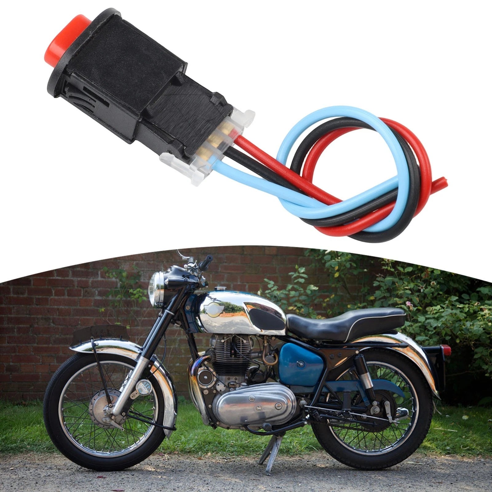 Hazard Light Switch Button for Motorcycle (Universal Fit)