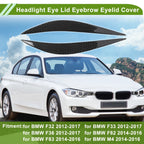 Headlight Eyebrow Eyelid Cover for BMW F32 (2012–2017) Carbon Fiber