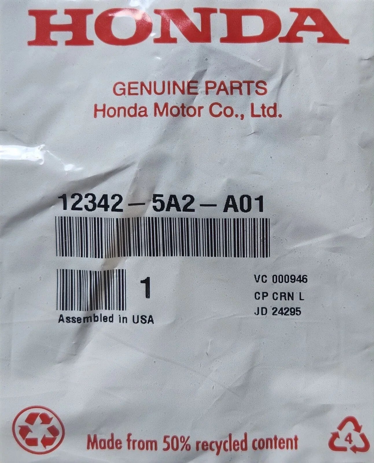 Genuine Valve Rocker Cover Gasket Set for Honda K24W/K24Z9