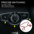 Headlight Switch Covers Sticker for Mercedes-Benz A B C E G Class CLA (Type-C)