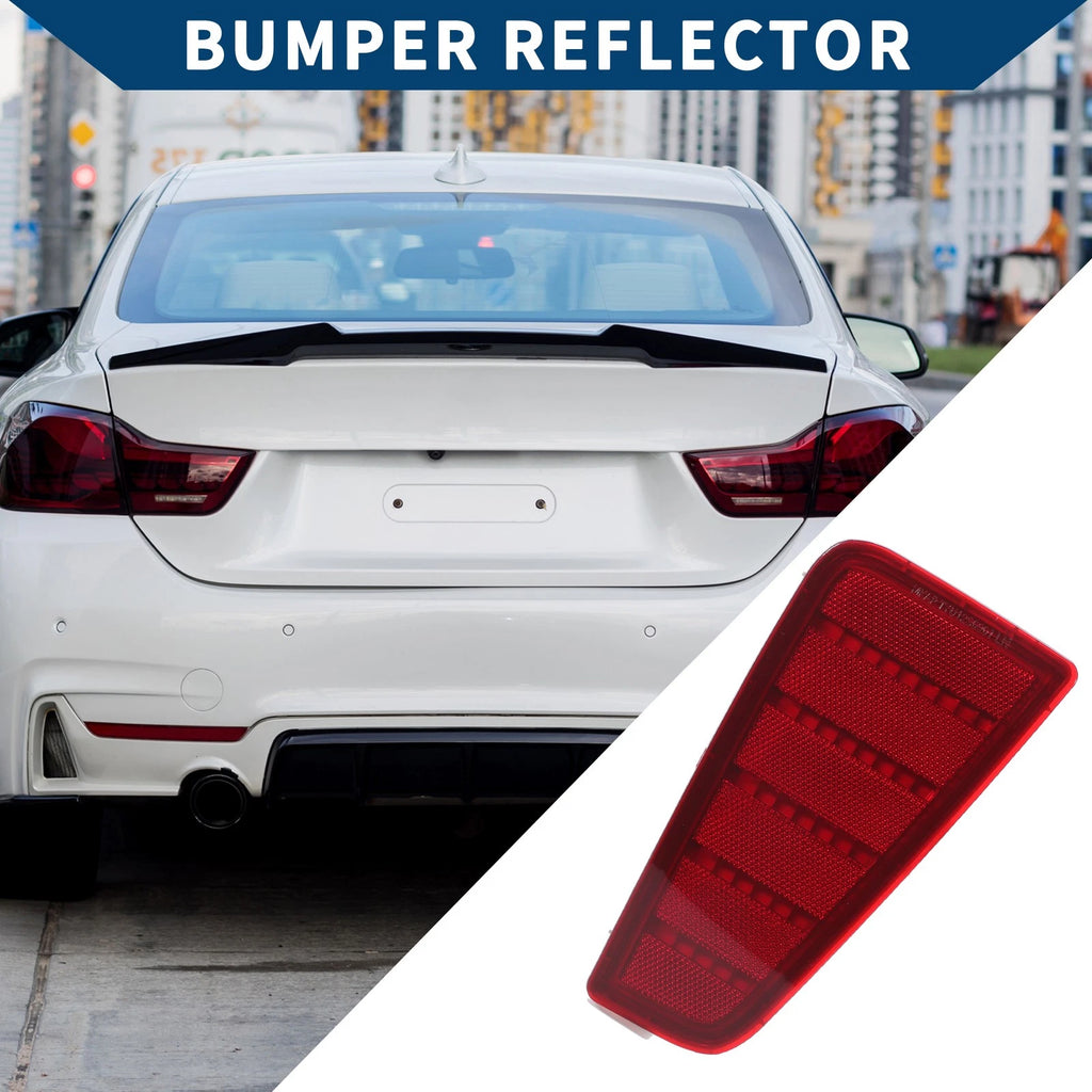 Rear Left Bumper Reflector for Toyota Yaris (2012–2014) Red Sport Bumper