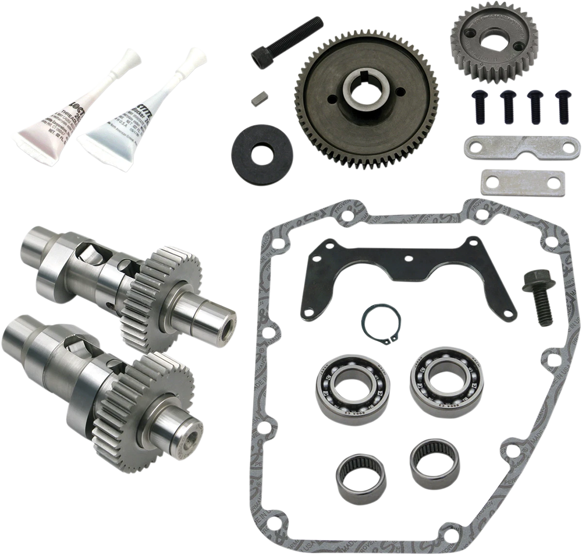 S&S Cycle Camshaft Easy Start 635 H.O. Gear Drive for Twin Cam (1999–2006)