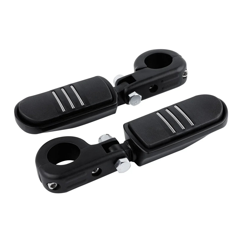 Matte Black 1.25" Highway Bar Footpegs for Harley Sportster XL 883 1200 (2004-2023)