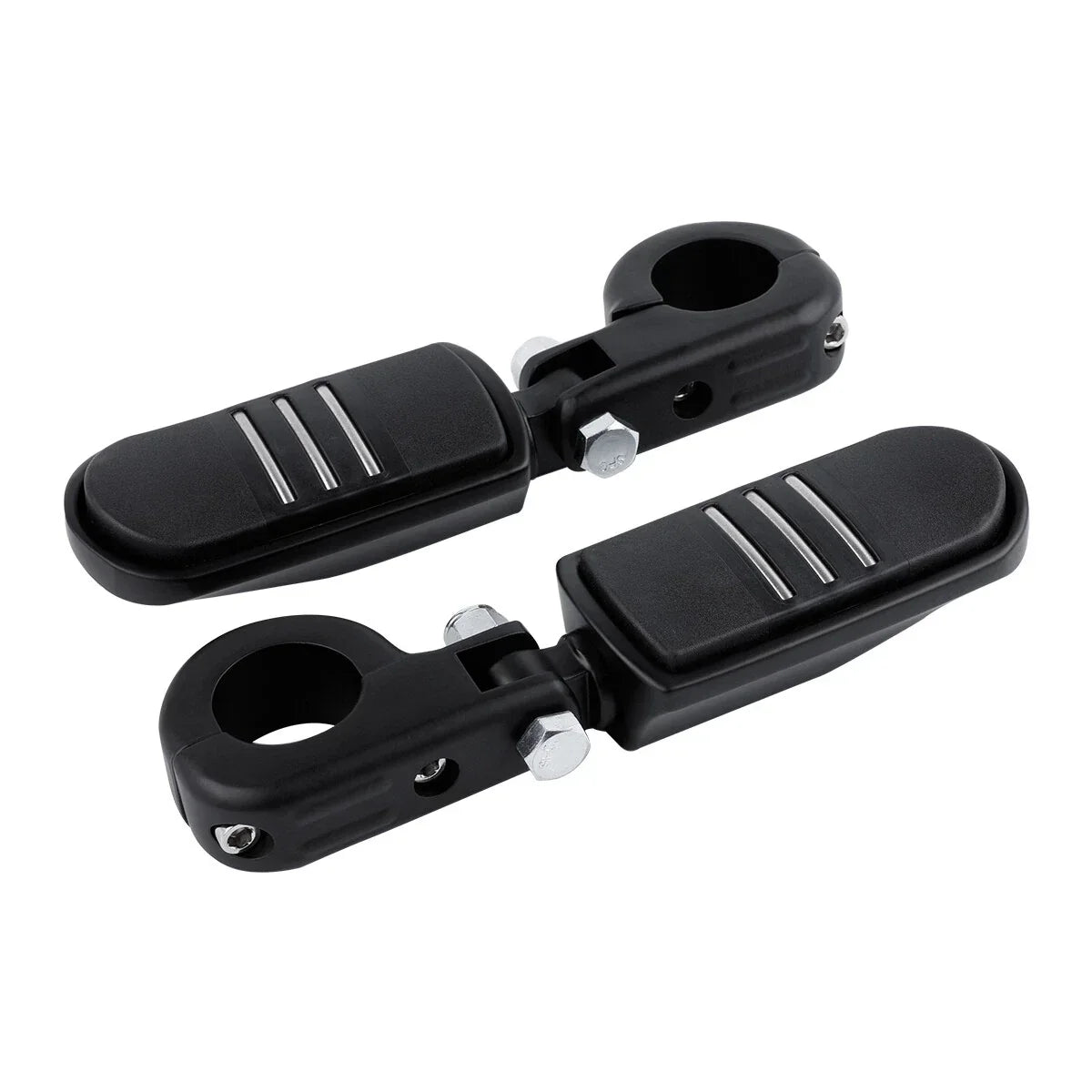 Matte Black 1.25" Highway Bar Footpegs for Harley Sportster XL 883 1200 (2004-2023)