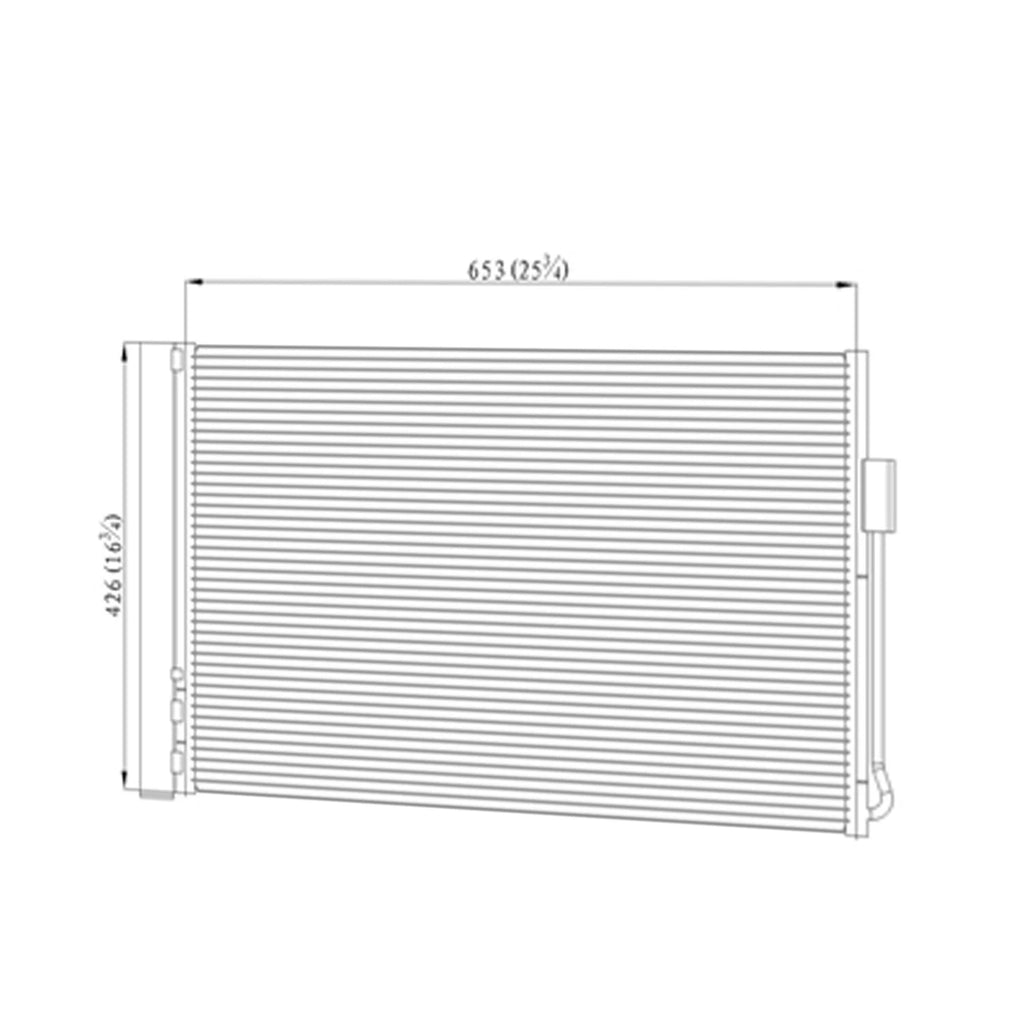 Replacement AC Condenser with Receiver Drier for Chevrolet Volt (2011–2015)