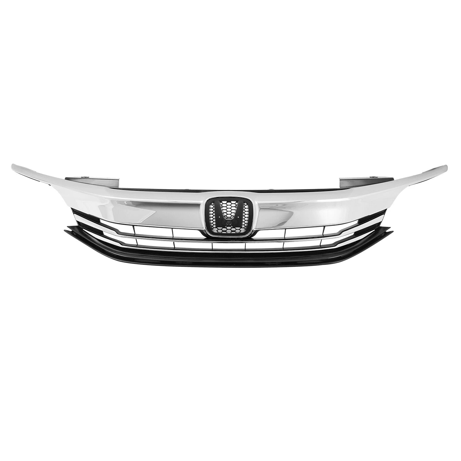 Set of 2 Front Bumper Grille & LED Fog Lights for Honda Accord Sedan