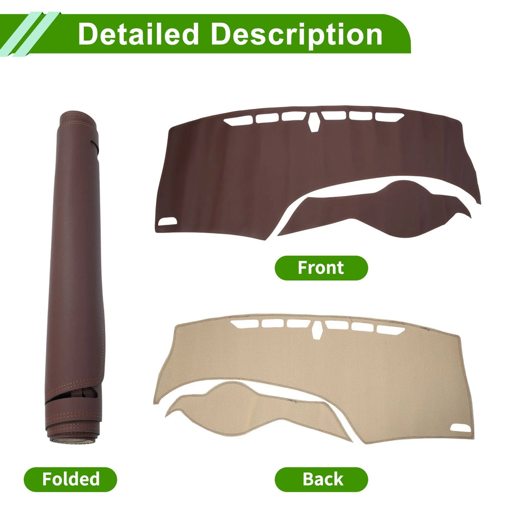 Dashboard Cover Mat for Honda Civic (2012–2015) - Brown