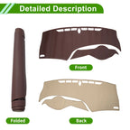 Dashboard Cover Mat for Honda Civic (2012–2015) - Brown