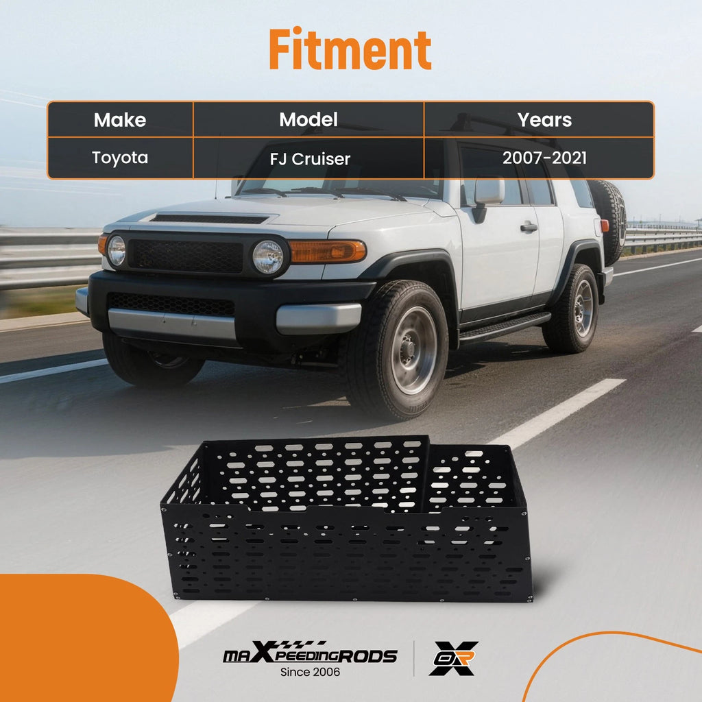 Rear Left Organizer Trunk Storage for Toyota FJ Cruiser (2007–2021) Aluminum