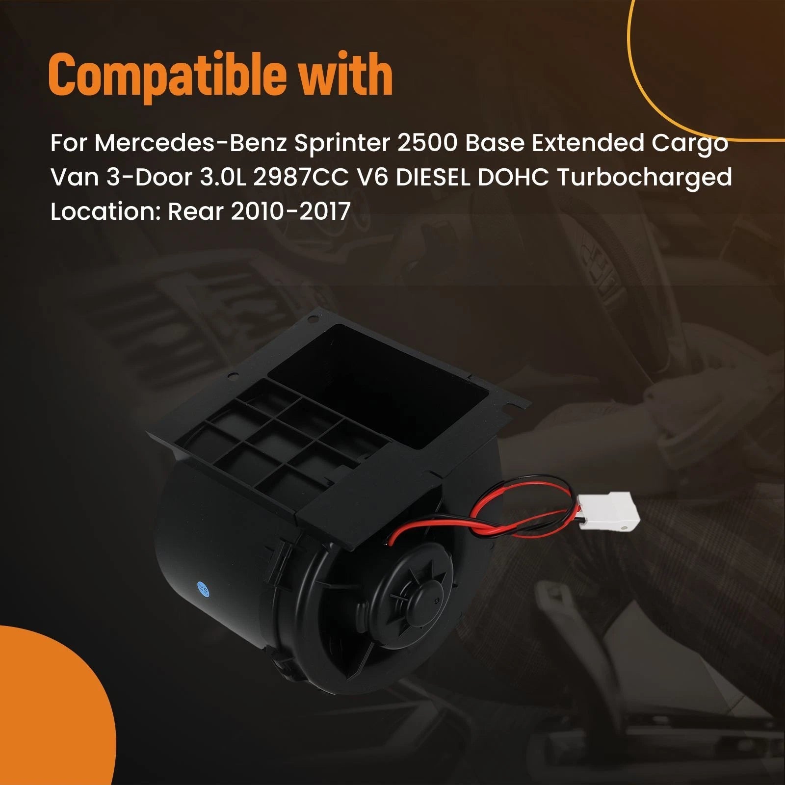 Heater Blower Motor for Mercedes-Benz Sprinter 3500 (2010–2018)