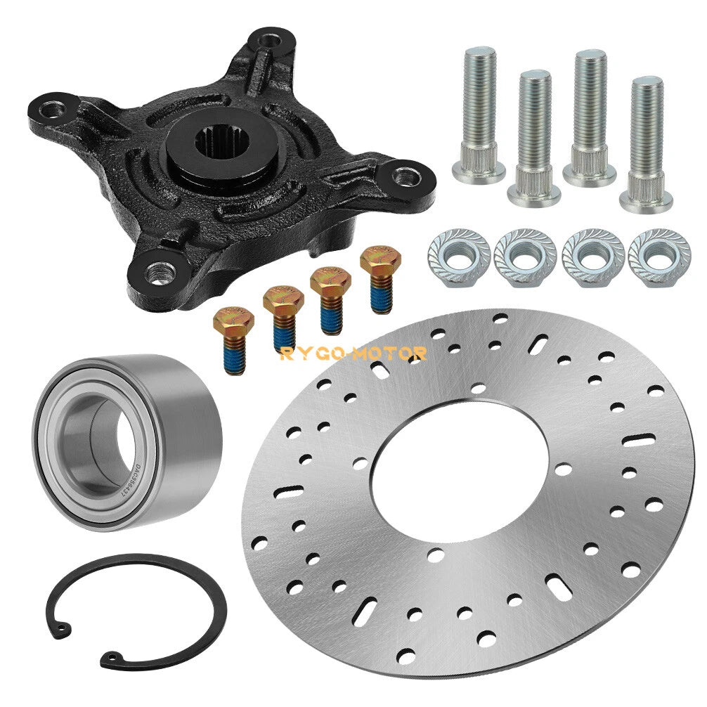 Front Wheel Hub & Disc Rotor Bearing Kit for Polaris Ranger 500 570 EV (2017–2024)