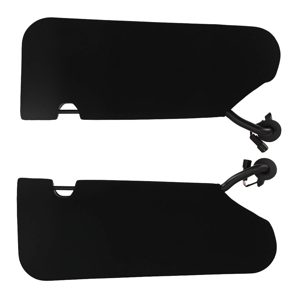 Set of 2 Front Sun Visors for Chevrolet C5 Corvette (2005–2013) 23142243 Black with Light