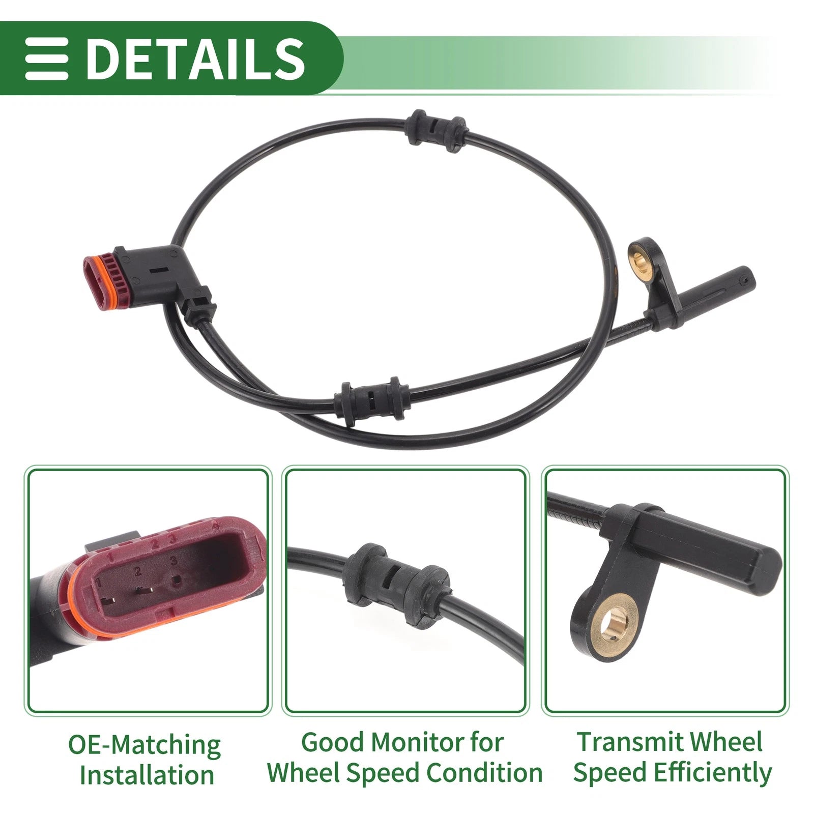 ABS Wheel Speed Sensor No. 2125402017 for Mercedes-Benz E260 (2010–2016)