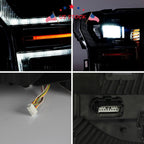 2X LED Blackout Headlights for Ford F-150 (2018–2019)