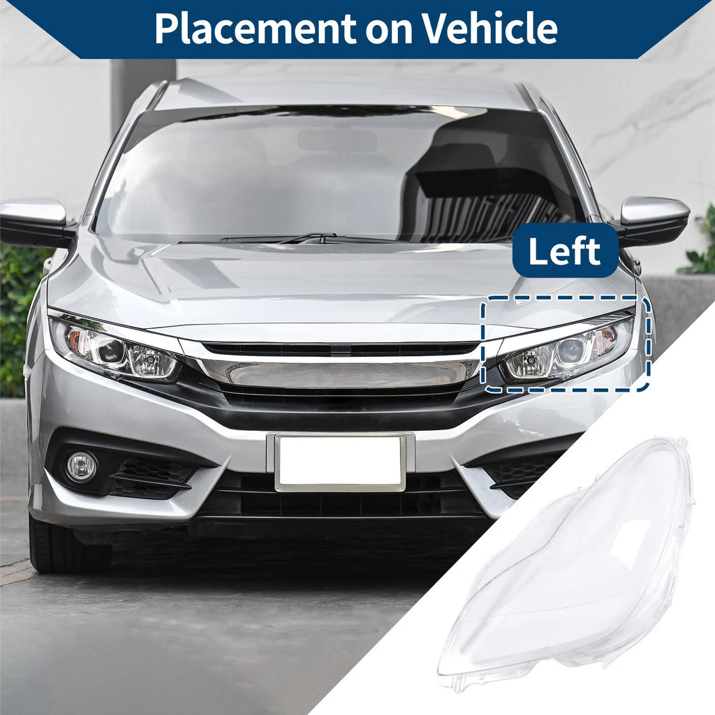 1 Pc Front Left Headlight Lens Cover for Mercedes-Benz (2009–2012) No.A2198202961