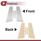 Set of 4 Door Pillar Window Trim for Mercedes-Benz CLS (2006–2011) Chrome
