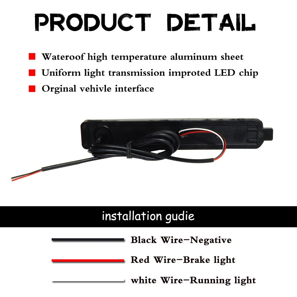 LED Rear Bumper Reflector Tail Brake Lights for Saturn Vue (2002–2007)