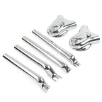 Rear Phantom Swingarm Axle Cover Kit for Harley Softail FXST FXSTC FLSTC (Chrome)