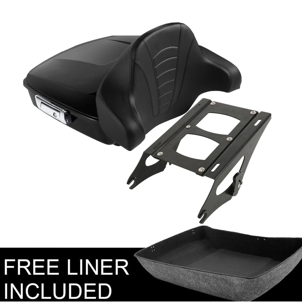 Chopped Trunk Backrest Pad for Harley Touring (2014–2023)