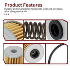 3PCS Oil Filter w/O-Ring Spring for Honda CRF250X (2004–2017)