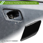 Front Left Washer Nozzle Cover Cap for BMW 428i (2014-2016) Black