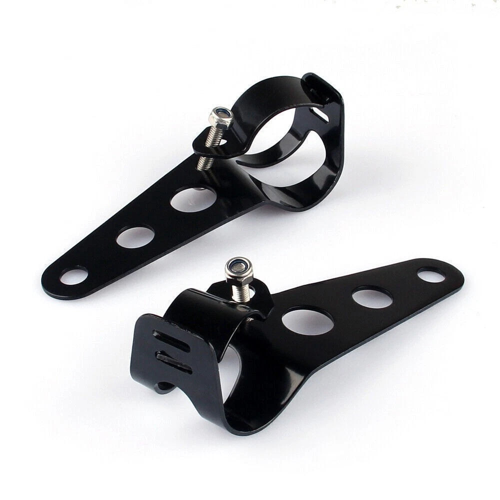 34-42mm Fork Black Headlight Bracket Universal Headlamp Mount Holder
