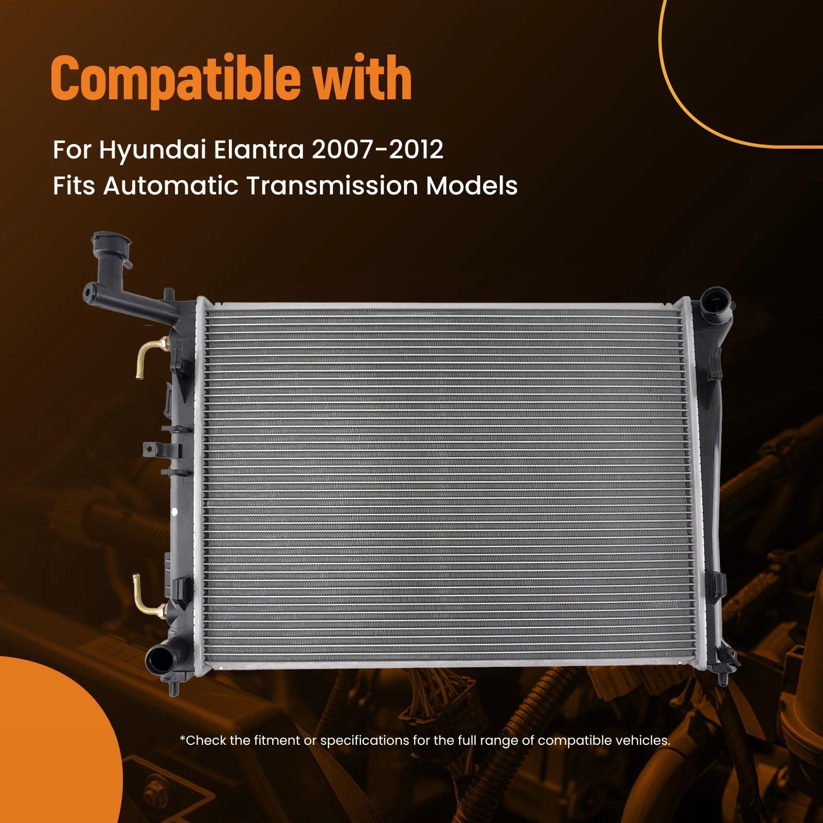 Aluminum Radiator for Hyundai Elantra (2007–2012) 253102H000 3928