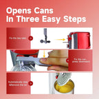 Electric Can Opener for Under Cabinet (Heavy Duty, Smooth Edge)