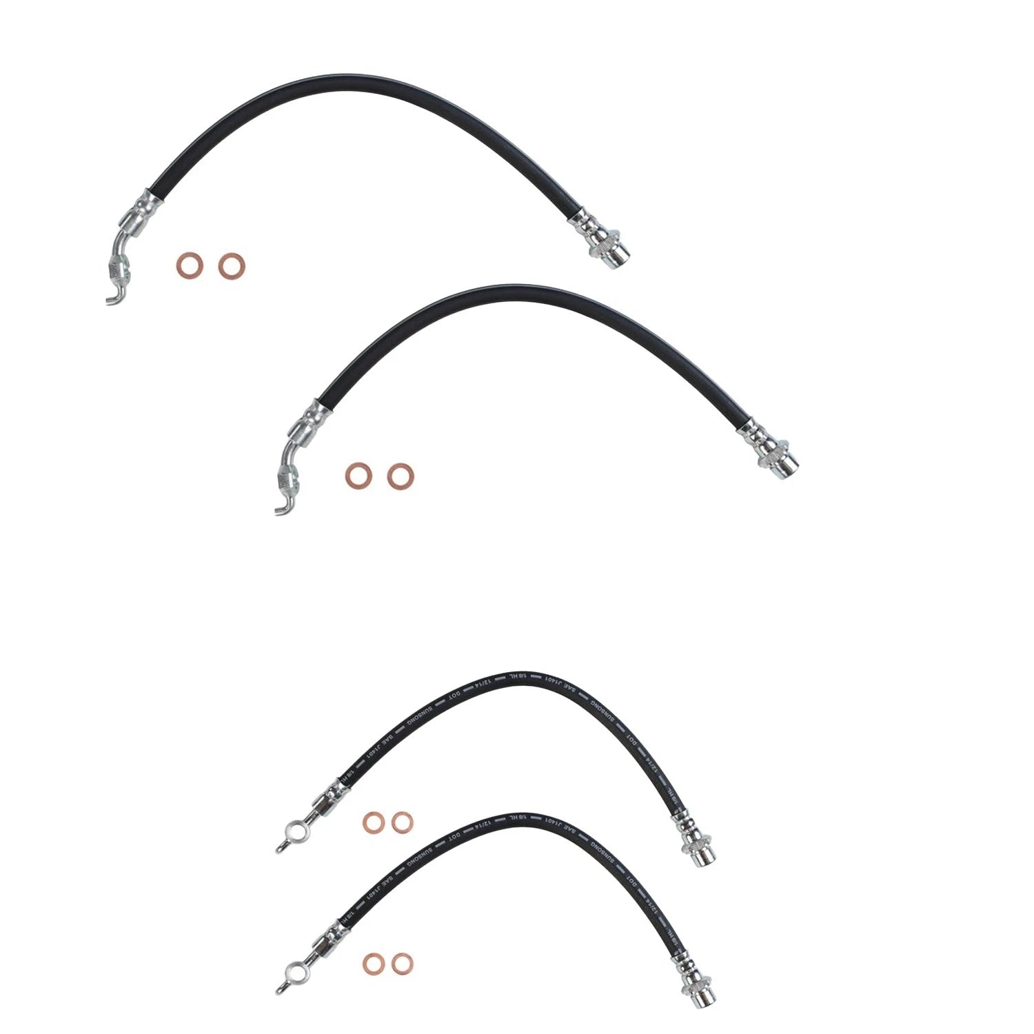 Sunsong Brake Hydraulic Hose Kit for Lexus IS250 RWD (2006–2015)