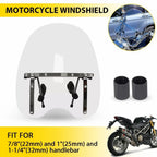 Clear Windshield for Yamaha V Star 650 950 1100 (7/8" 1")
