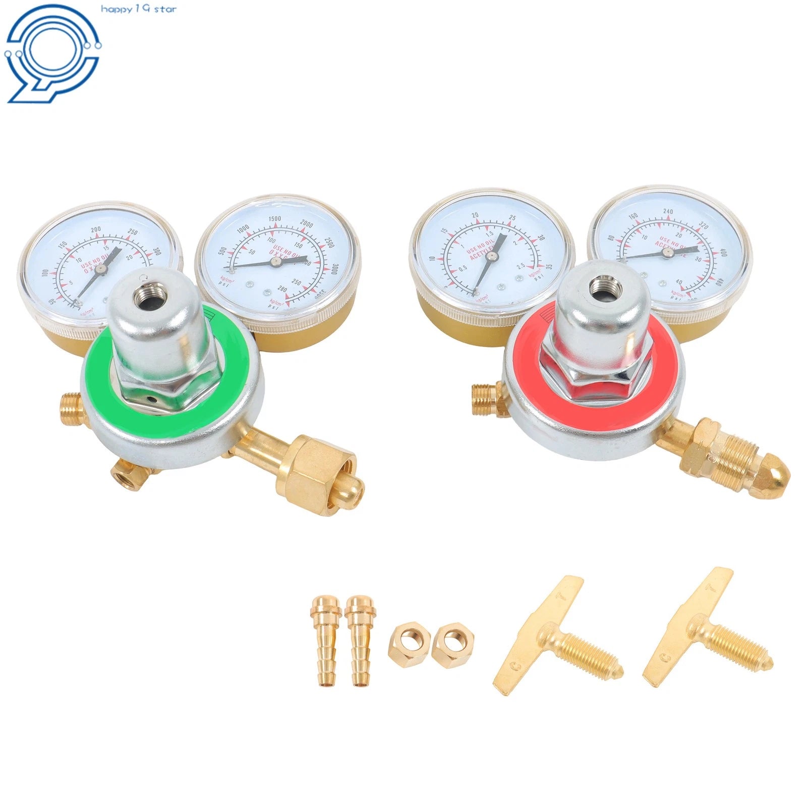 Welding Torch Kit with Brass Regulators for Oxygen & Acetylene