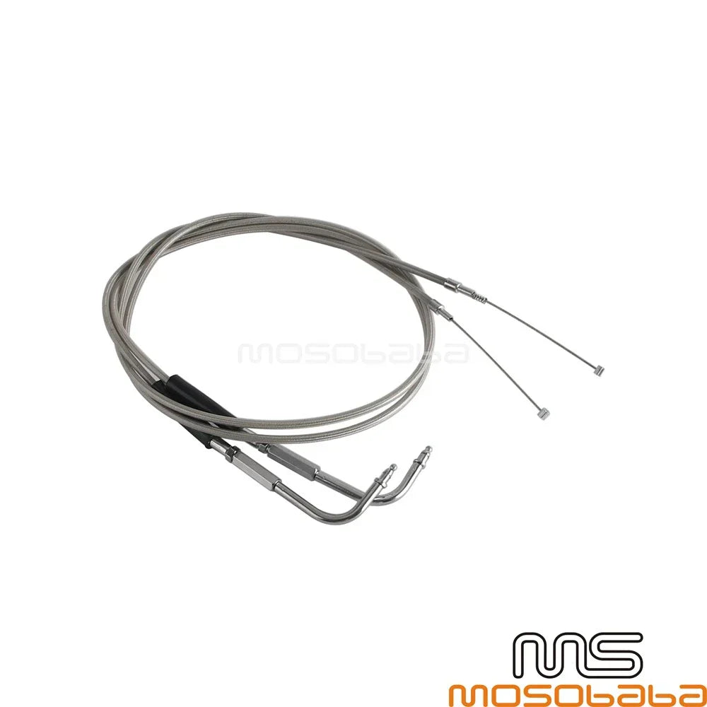 Stainless Throttle Cable Wires for Harley Sportster XL883 XL1200 (1996-2015)