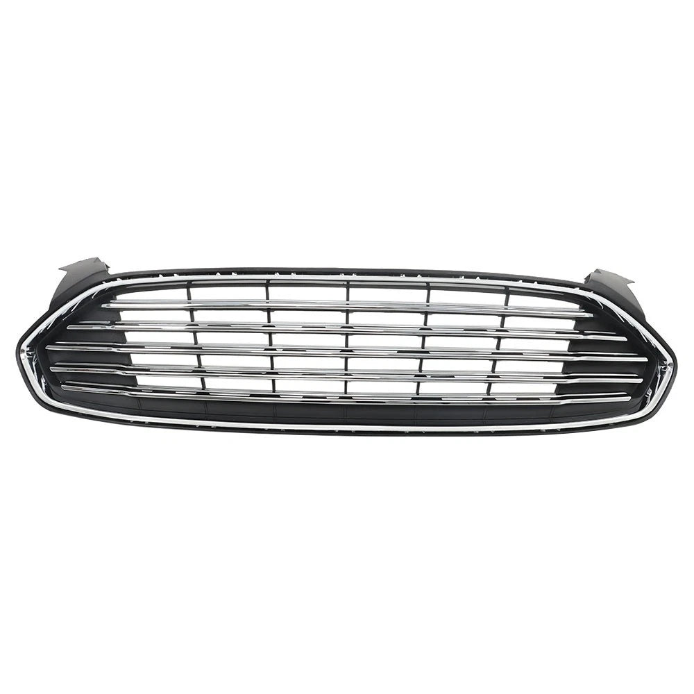 Fog Light Set for Ford Fusion (2013–2016) Black Front Bumper Cover & Grille