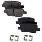 Rear Brake Disc Rotors and Pads Kit for Chevrolet Camaro (2017–2022)