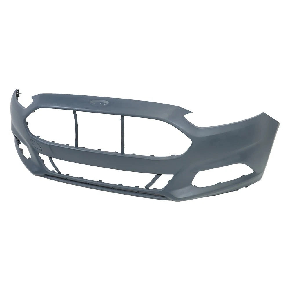 Fog Light Set for Ford Fusion (2013–2016) Black Front Bumper Cover & Grille